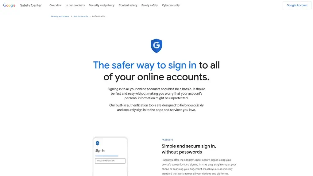 Google Authenticator screenshot